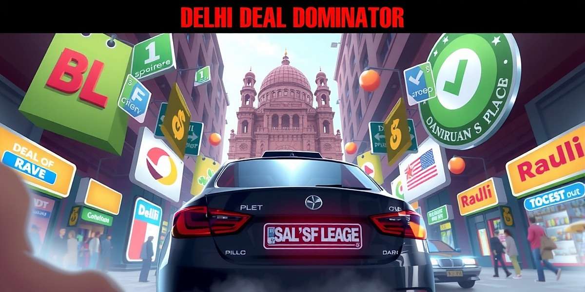 Delhi Deal Dominator game cover showing Connaught Place market with business deals and negotiations